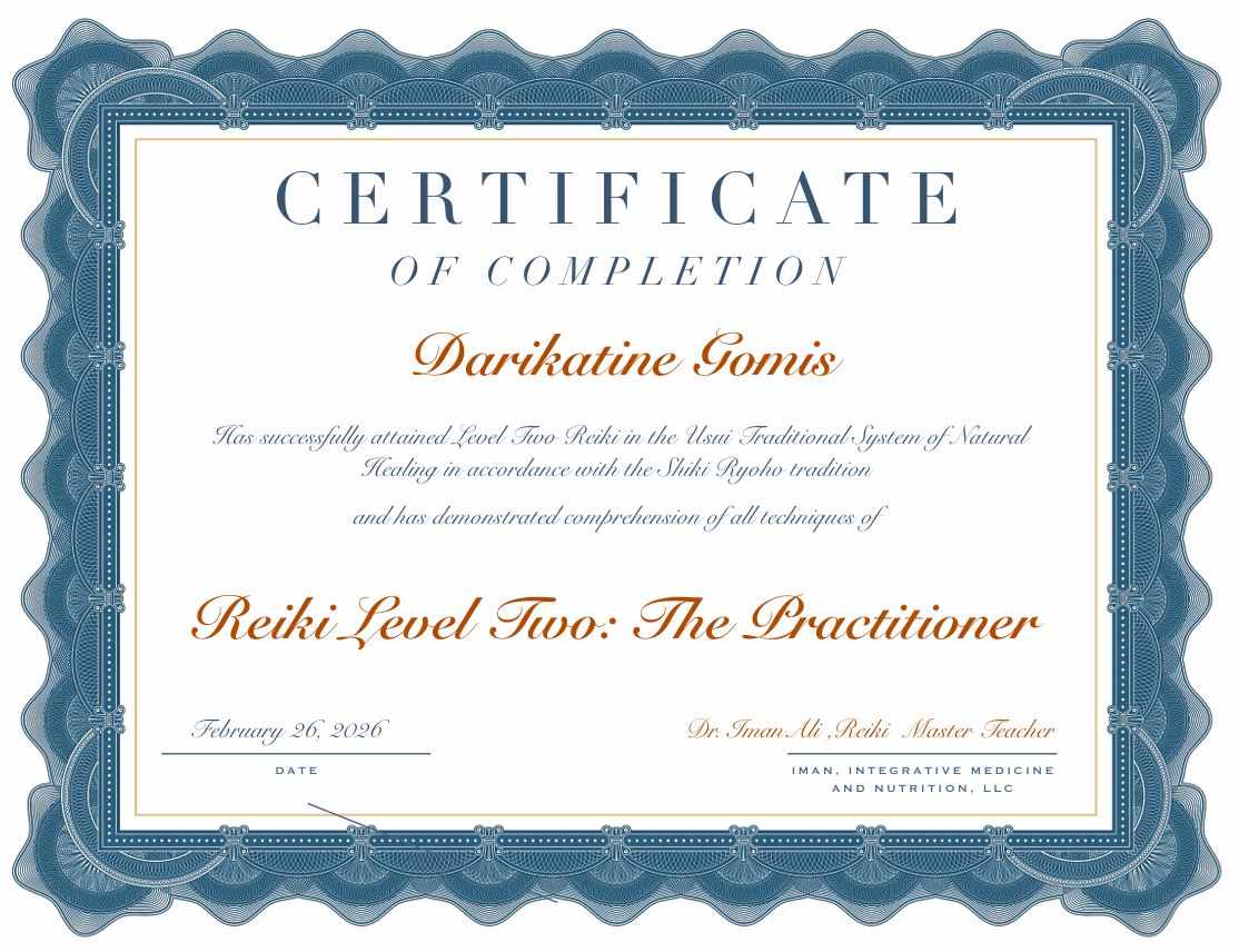 Diplôme Reiki